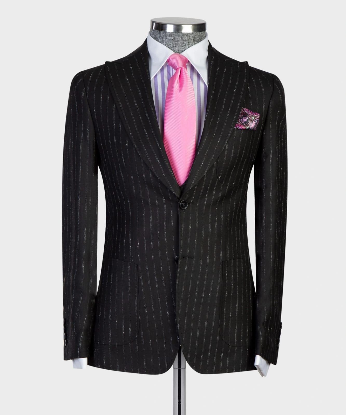 Sharp Black Plaid Suit Trio: Elevate Your Style Game Instantly!