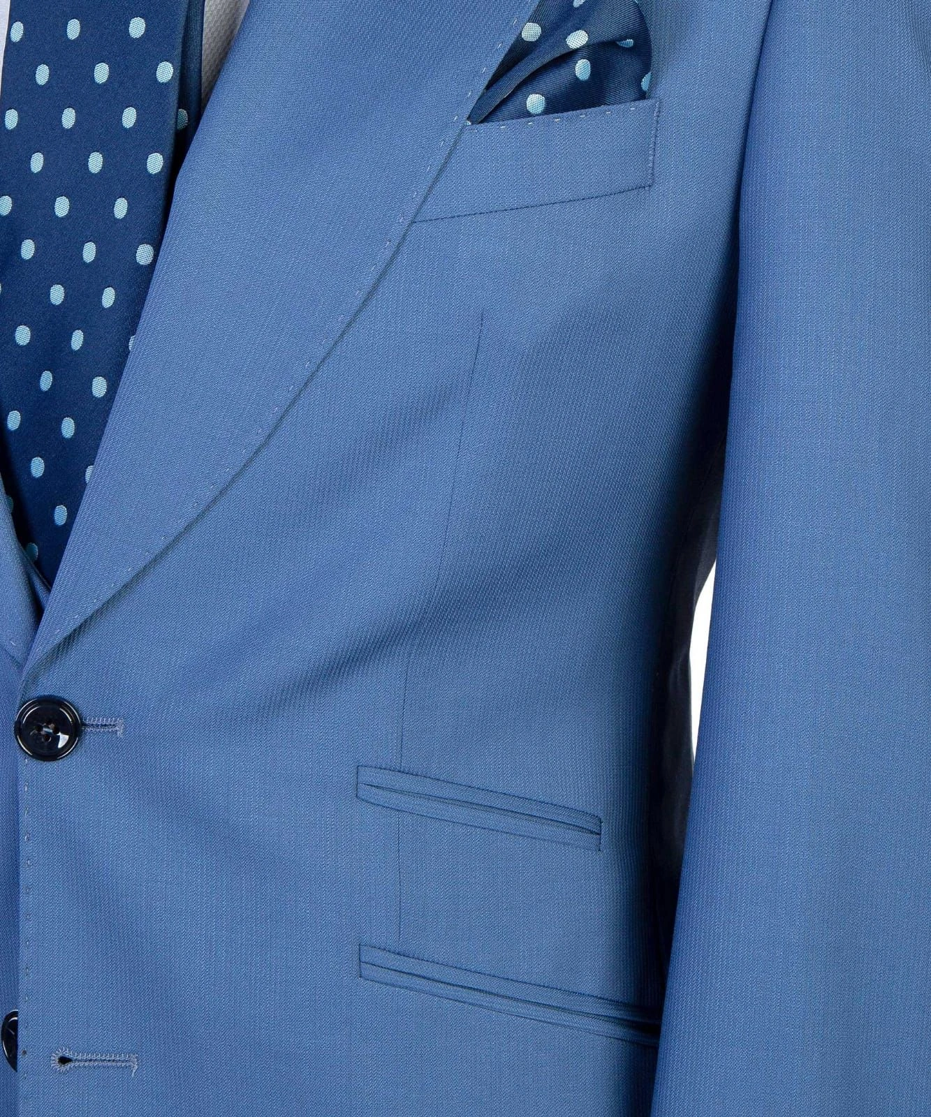 Blue Business Trio: Power Suits for the Modern Man.